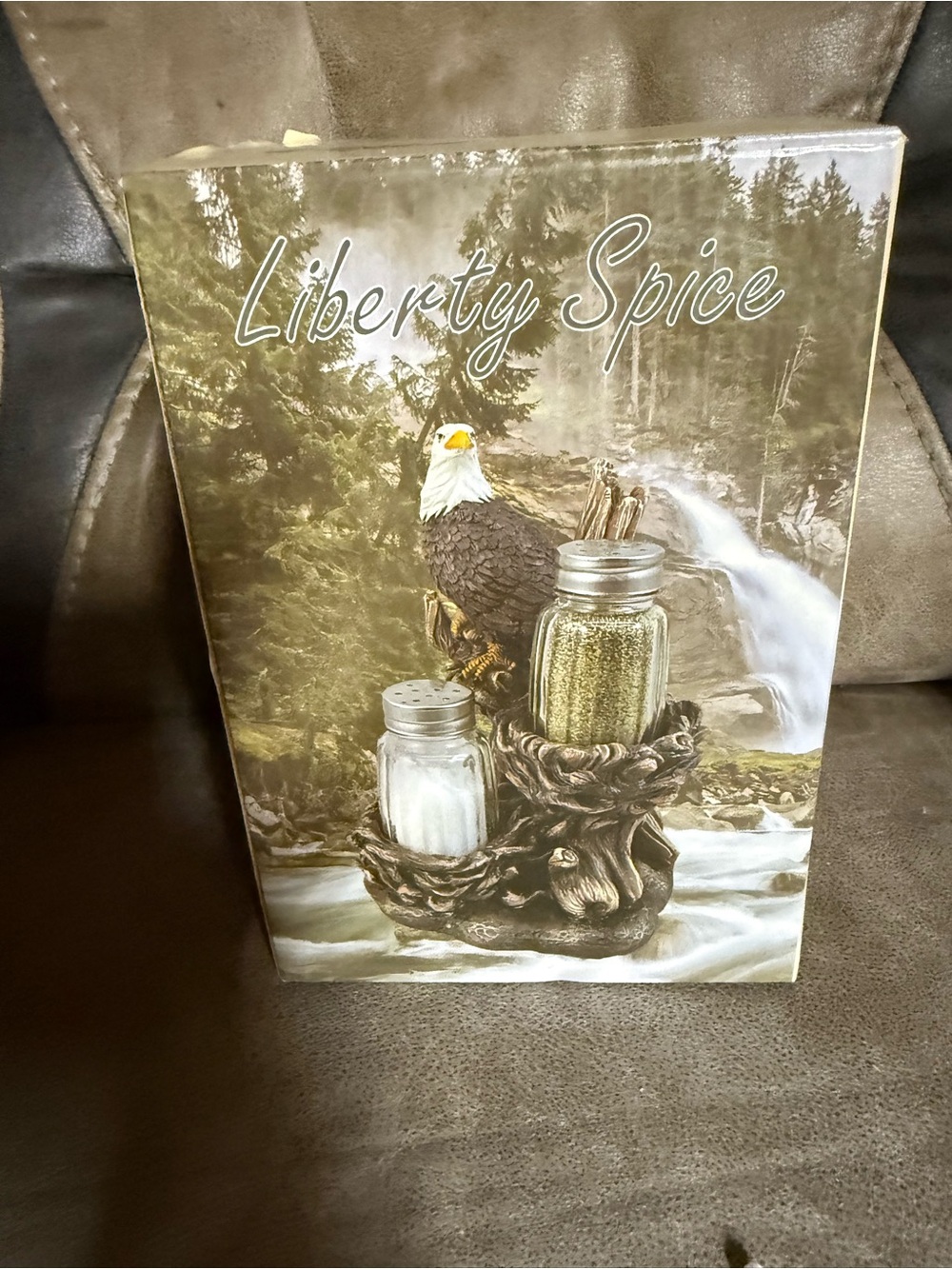 Liberty Spice Eagle Salt & Pepper Shaker Set - Brown/Green
